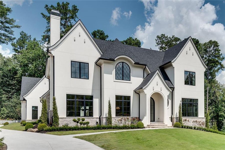 Front exterior of a new home in , Alpharetta, GA, highlighting curb appeal (Image 31).