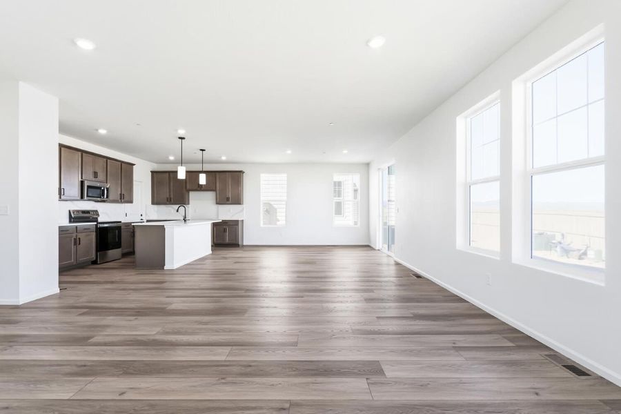 Spacious, unfurnished interior of a new home in The Nest Reserve at Canyon Creek, Erie (Image 12). Spacious, unfurnished interior of a new home in The Nest Reserve at Canyon Creek, Erie (Image 12).