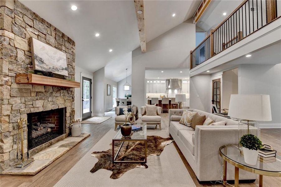 Furnished interior view inside a new home in , Atlanta (Image 4).