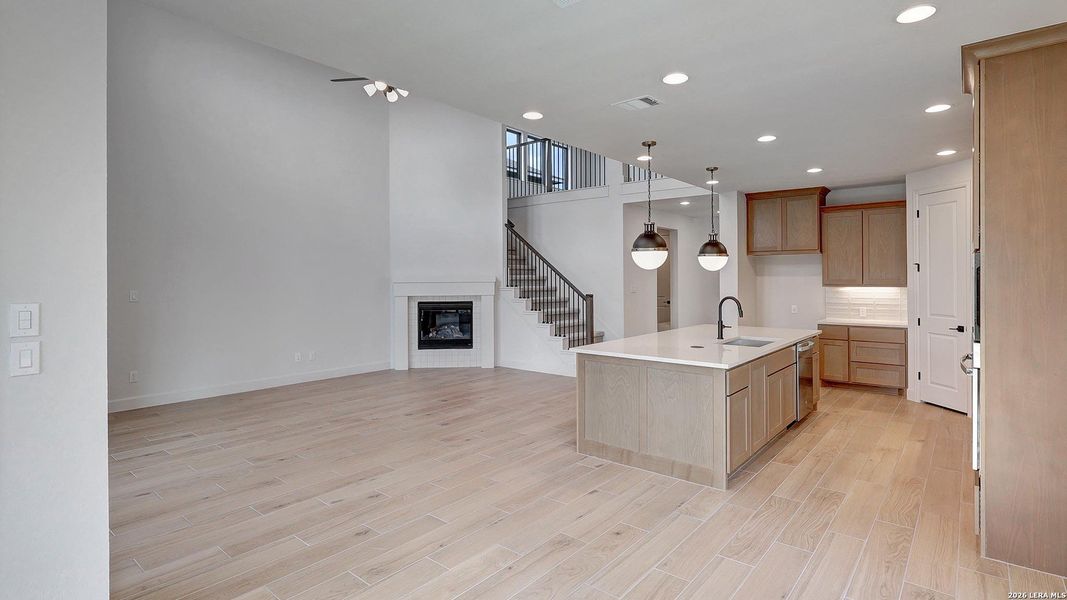 Furnished interior view inside a new home in Ladera, San Antonio (Image 10).