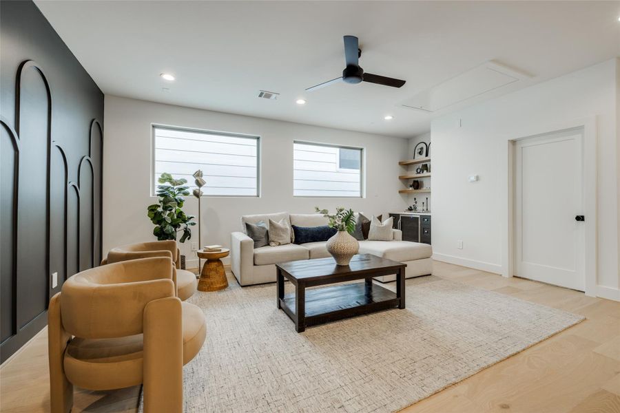 Furnished interior view inside a new home in , Houston (Image 32).