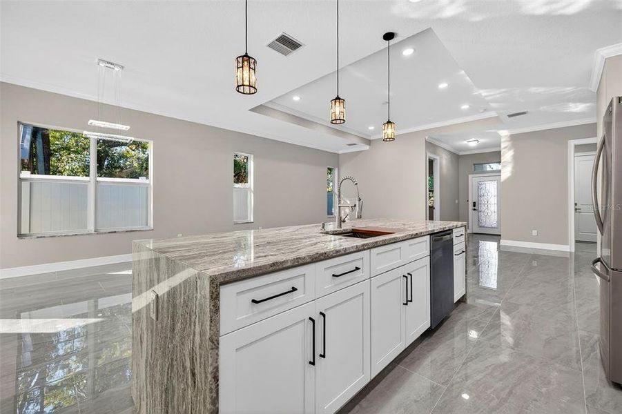 Furnished interior view inside a new home in , Tampa (Image 13). Furnished interior view inside a new home in , Tampa (Image 13).