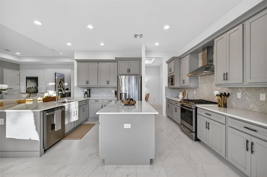Furnished interior view inside a new home in , Port St. Lucie (Image 37).
