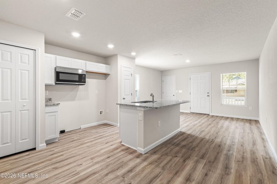Furnished interior view inside a new home in , Jacksonville (Image 4). Furnished interior view inside a new home in , Jacksonville (Image 4).