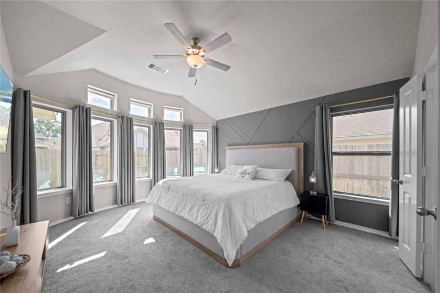 Furnished interior view inside a new home in The Meadows at Imperial Oaks 40', Conroe (Image 7).