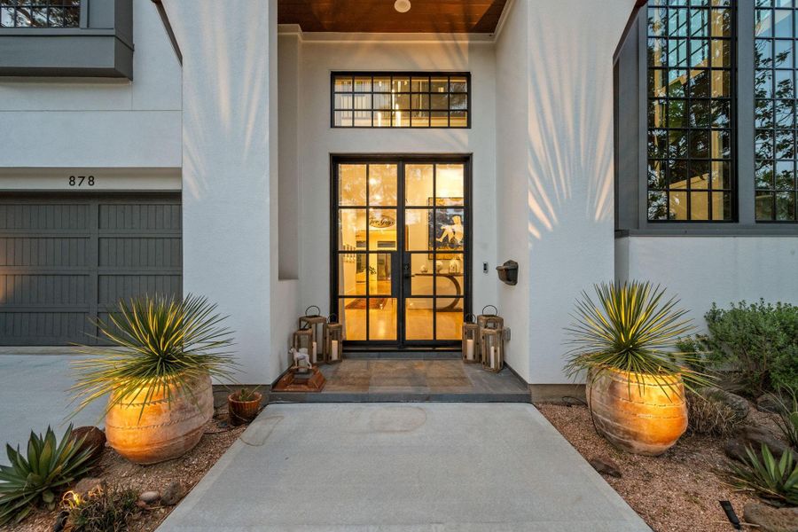 Exterior details and patio area of a home in , Houston (Image 24).