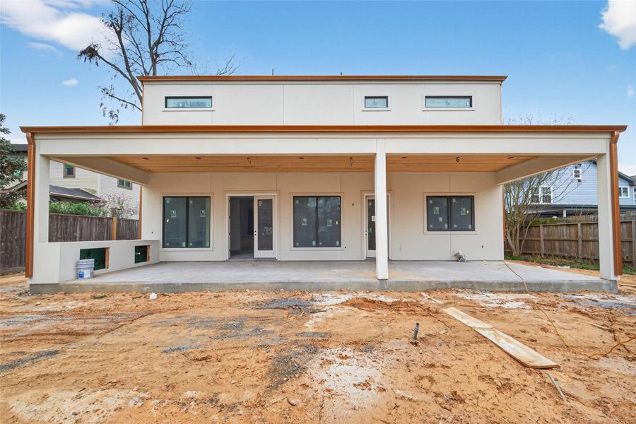 Large backyard with room for a pool