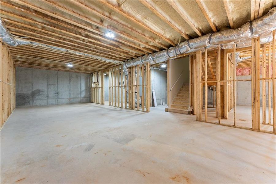 In-progress construction of a new home in , Baldwin, GA (Image 65).