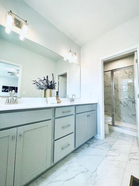 Furnished interior view inside a new home in Towne Village at Suwanee Dam, Sugar Hill (Image 8).