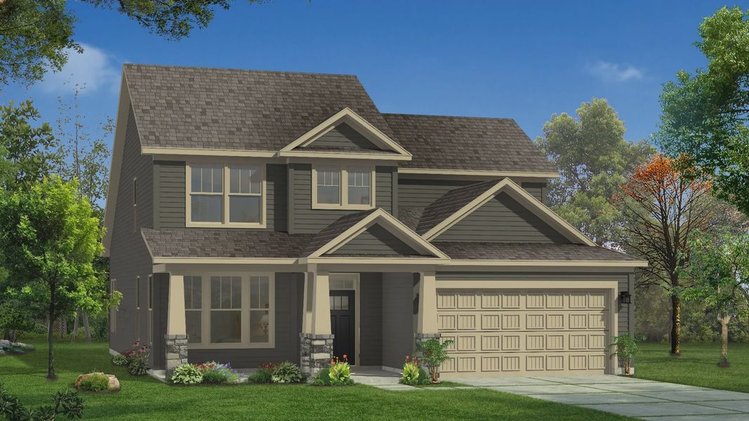 Rendering of elevation 11 of The Middleton Design by DRB Homes Rendering of elevation 11 of The Middleton Design by DRB Homes