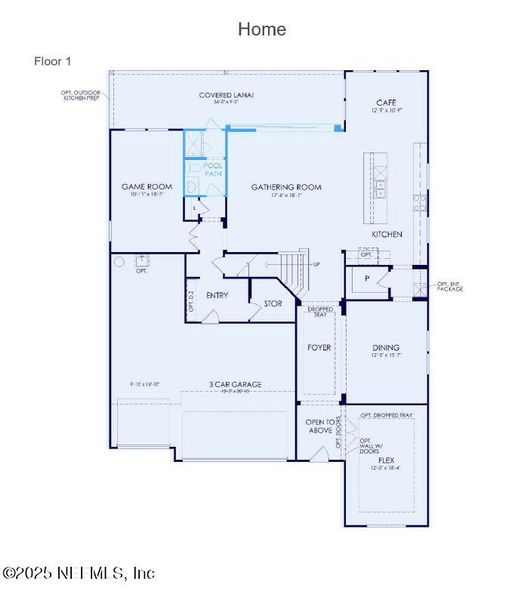 2D floor plan layout of this home in The Preserve at Bannon Lakes, St. Augustine, FL (Image 4). 2D floor plan layout of this home in The Preserve at Bannon Lakes, St. Augustine, FL (Image 4).