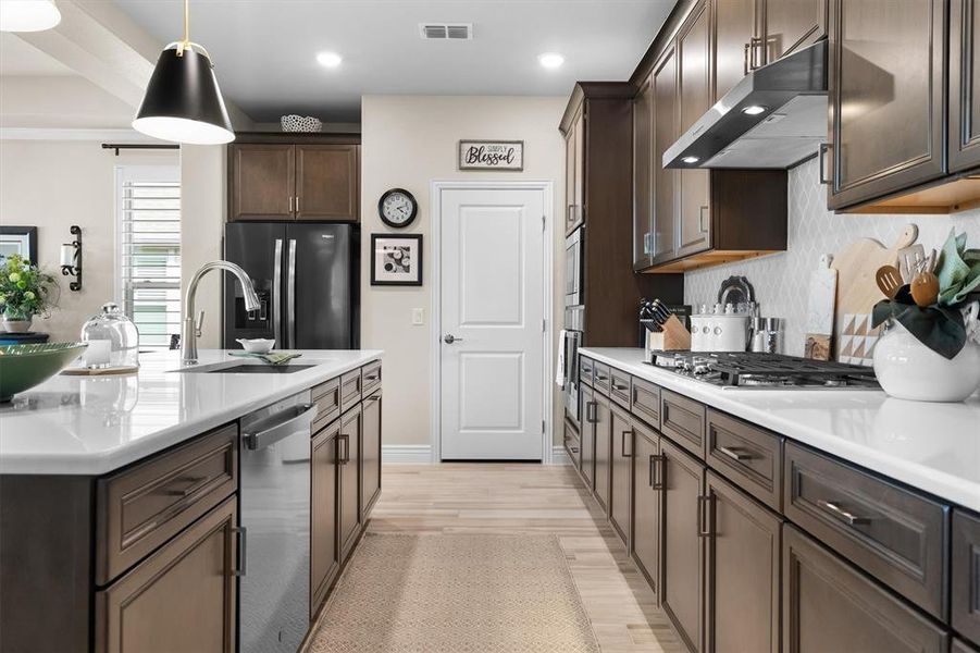 Furnished interior view inside a new home in Robson Ranch Texas, Denton (Image 19).