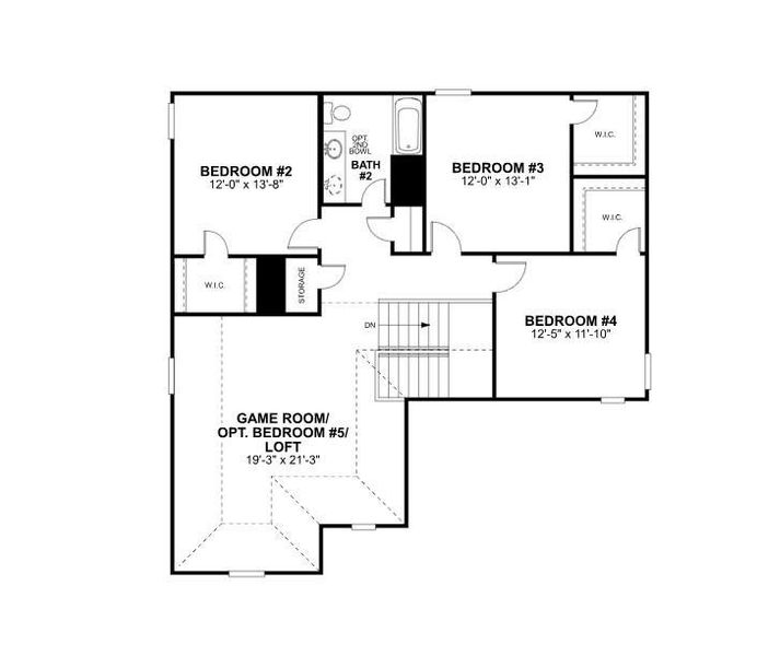2D floor plan layout of this home in Magnolia Ridge, Magnolia, TX (Image 6). 2D floor plan layout of this home in Magnolia Ridge, Magnolia, TX (Image 6).