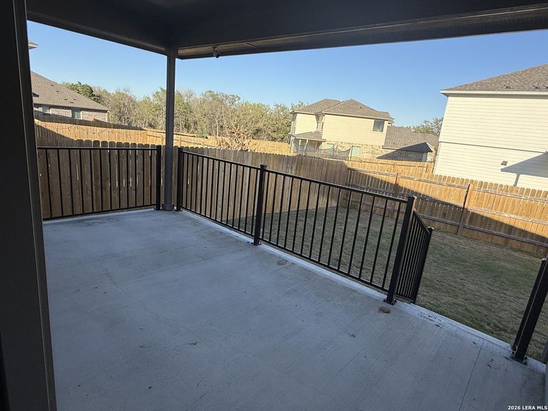 Exterior details and patio area of a home in , Belton (Image 24).