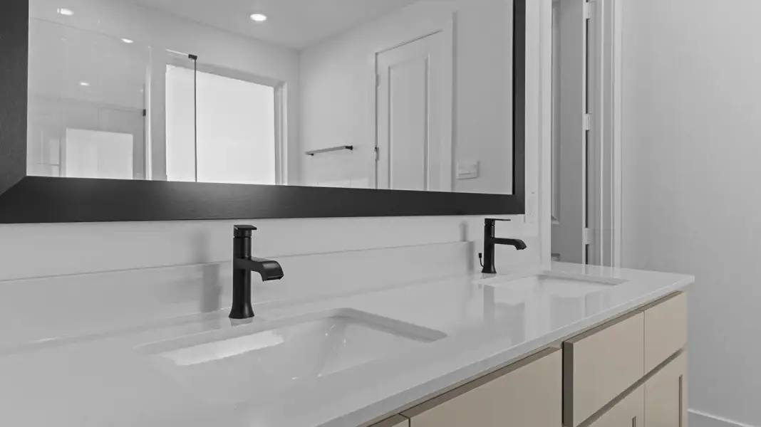 Close-up of interior finishes inside a home in Lago Mar 55' Homesites, Texas City (Image 13).