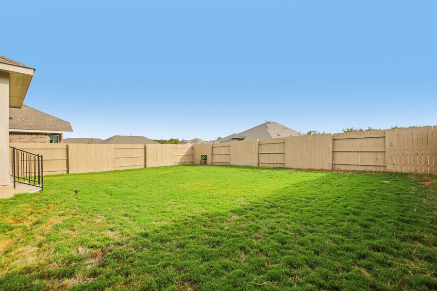 View of fenced backyard View of fenced backyard