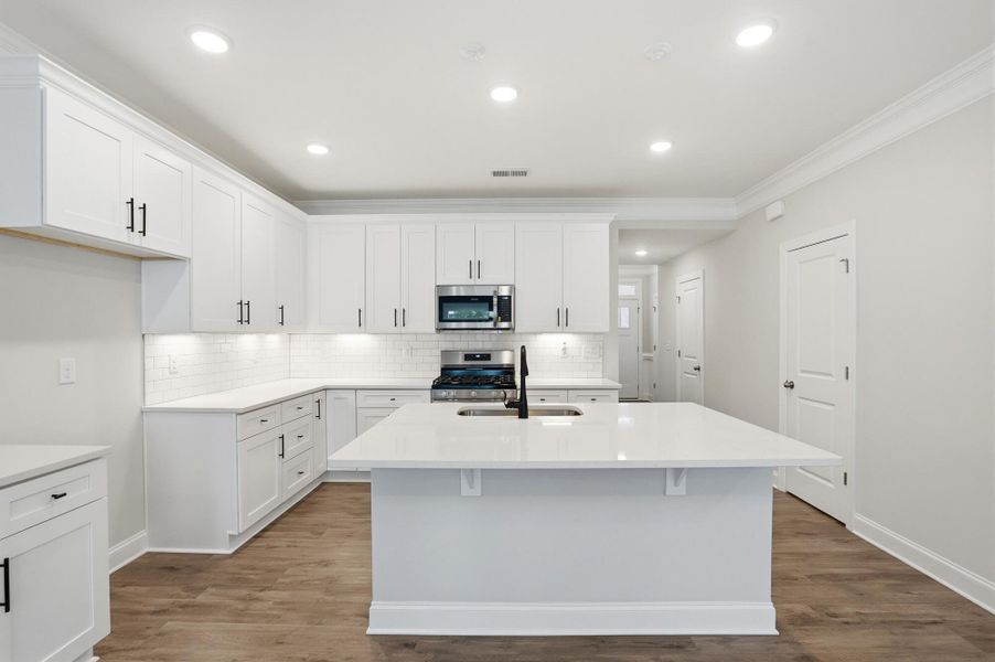 Furnished interior view inside a new home in Harrisburg Village Townhomes, Harrisburg (Image 9).