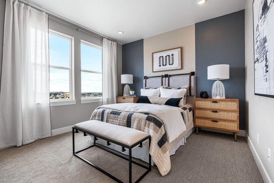 Furnished interior view inside a new home in Trailstone, Arvada (Image 14).