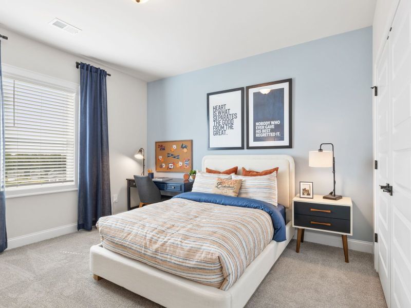 The Orchard Park floorplan features four secondary bedrooms.