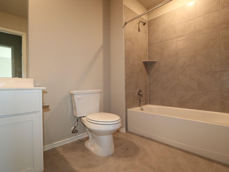 Furnished interior view inside a new home in Cascades at Onion Creek, Austin (Image 7). Furnished interior view inside a new home in Cascades at Onion Creek, Austin (Image 7).