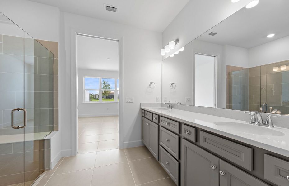 Furnished interior view inside a new home in TerraWalk at Babcock Ranch, Alva (Image 4).