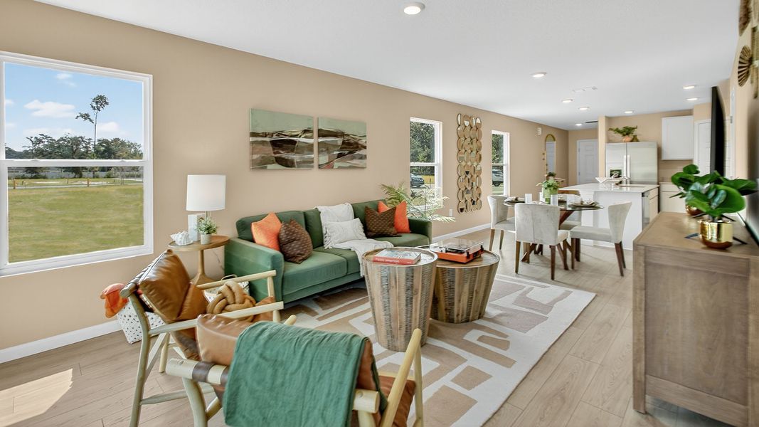 Representative furnished interior of a home built from the GREYSON II by D.R. Horton in Trout River, Jacksonville (Image 13).