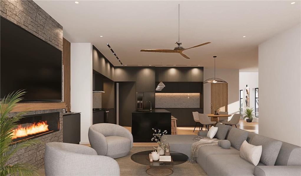 Furnished interior view inside a new home in , College Park (Image 26).