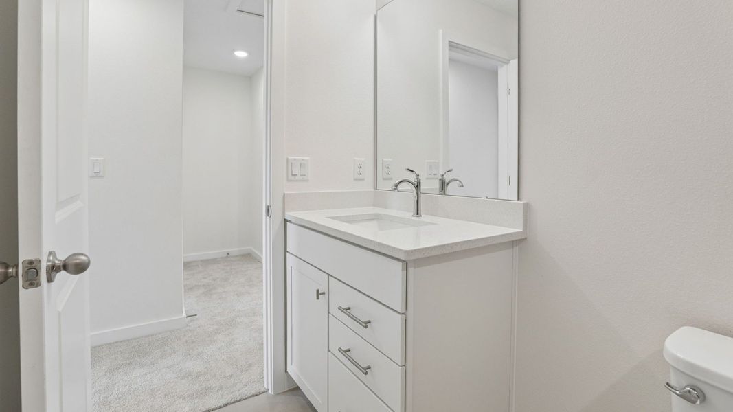 Furnished interior view inside a new home in Cyrene at Harmony, St. Cloud (Image 34).
