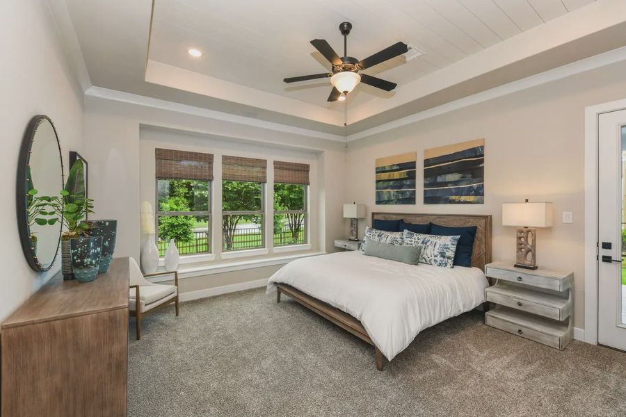 Representative furnished interior of a home built from the Springport by Chesmar Homes in Canyon Falls, Argyle (Image 9).