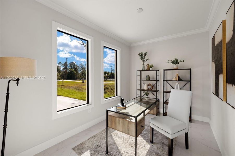 Furnished interior view inside a new home in , Naples (Image 15).