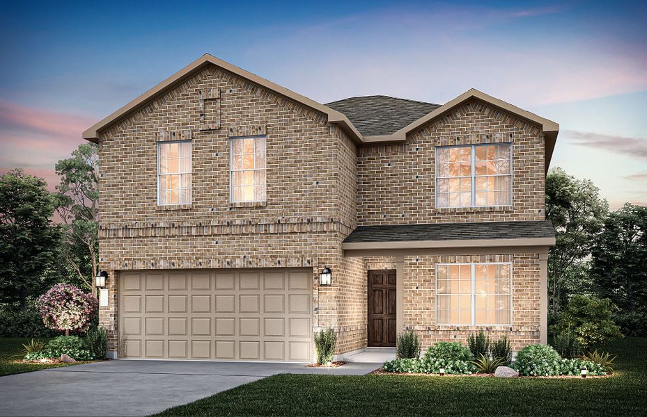 Representative exterior photo of a completed home built from the Enloe by Pulte Homes in Cottonwood, Howe, TX (Image 22). Representative exterior photo of a completed home built from the Enloe by Pulte Homes in Cottonwood, Howe, TX (Image 22).