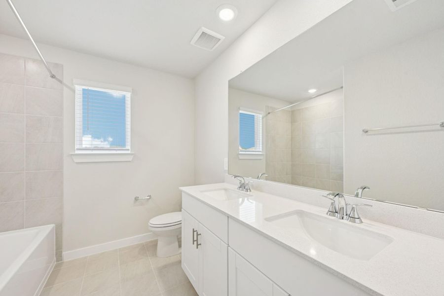 Photo is not of the actual home, but is an inspirational photo of builder’s model home and may depict options, furnishings, and/or decorator features that are not included