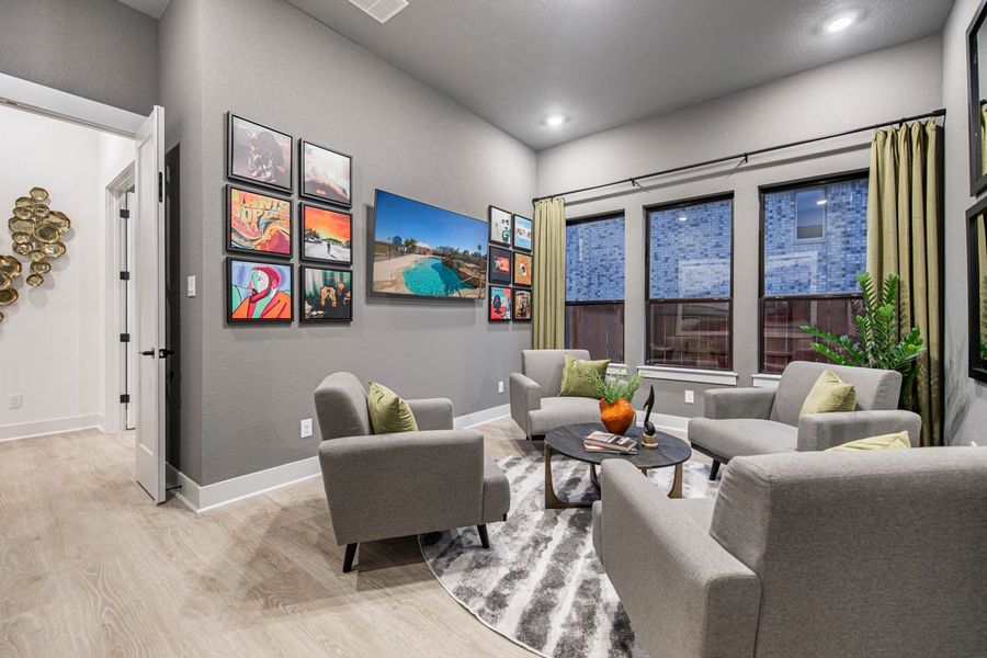 Furnished interior view inside a new home in Sweetwater, Austin (Image 39).