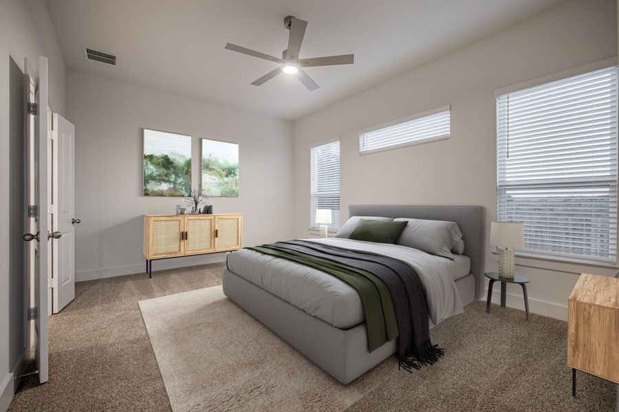 Furnished interior view inside a new home in Stillwater Ranch, San Antonio (Image 6).