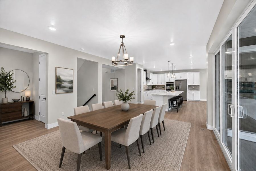 Furnished interior view inside a new home in Trailstone, Arvada (Image 6).