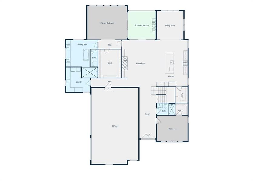 2D floor plan layout of this home in , Acworth, GA (Image 4). 2D floor plan layout of this home in , Acworth, GA (Image 4).
