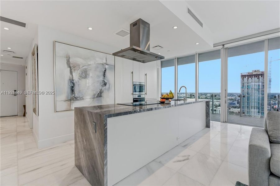 Furnished interior view inside a new home in Missoni Baia, Miami (Image 8).