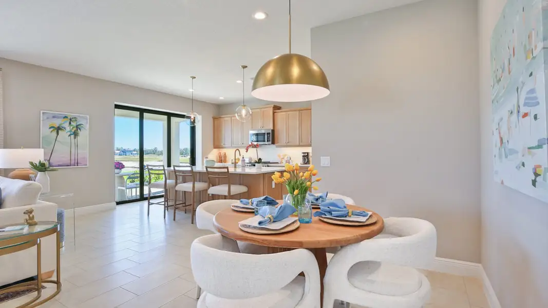 Furnished interior view inside a new home in Palm Grove, Lakewood Ranch (Image 8). Furnished interior view inside a new home in Palm Grove, Lakewood Ranch (Image 8).