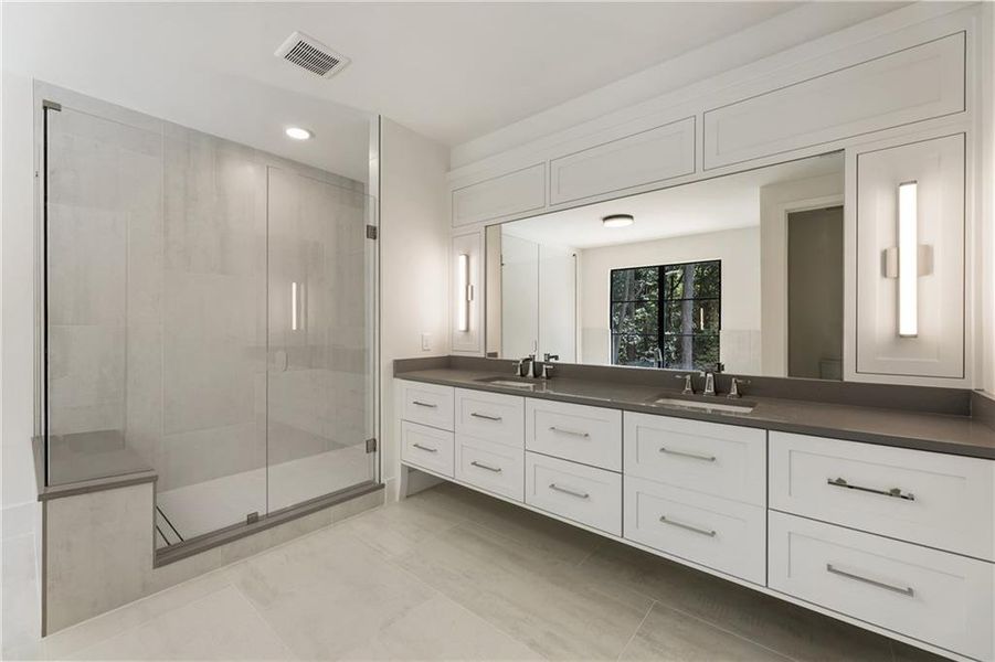 Furnished interior view inside a new home in , Atlanta (Image 5). Furnished interior view inside a new home in , Atlanta (Image 5).