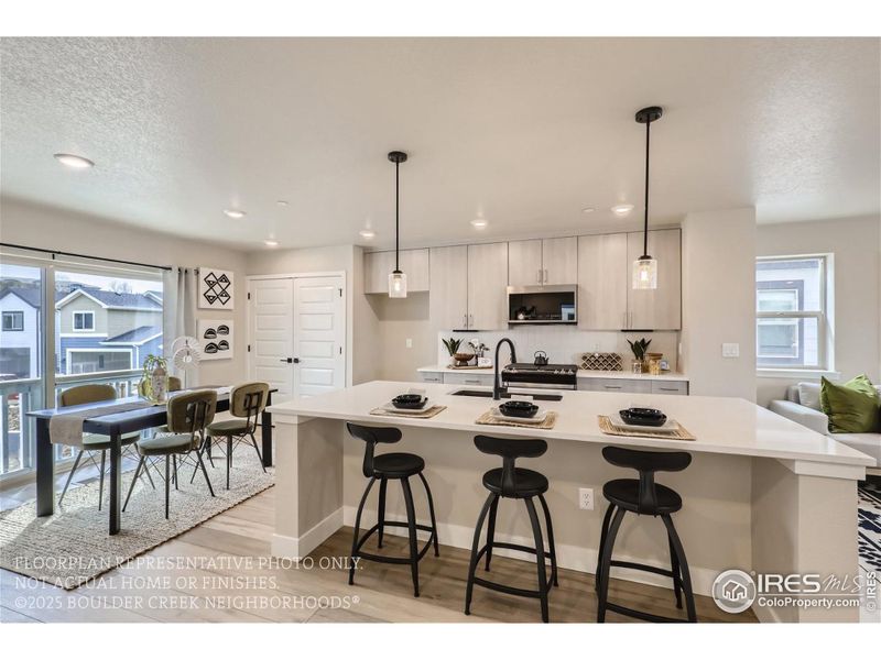 Furnished interior view inside a new home in Baseline, Broomfield (Image 17).