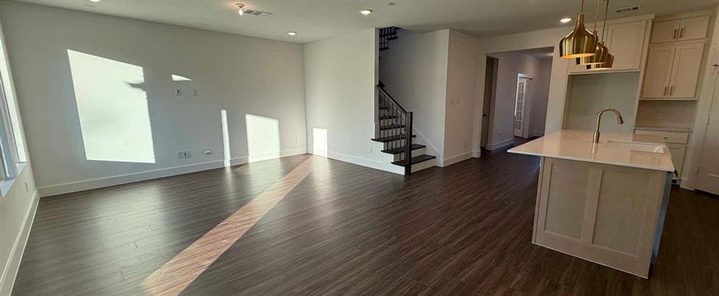 Open Kitchen-Living-Dining Room Construction Progress