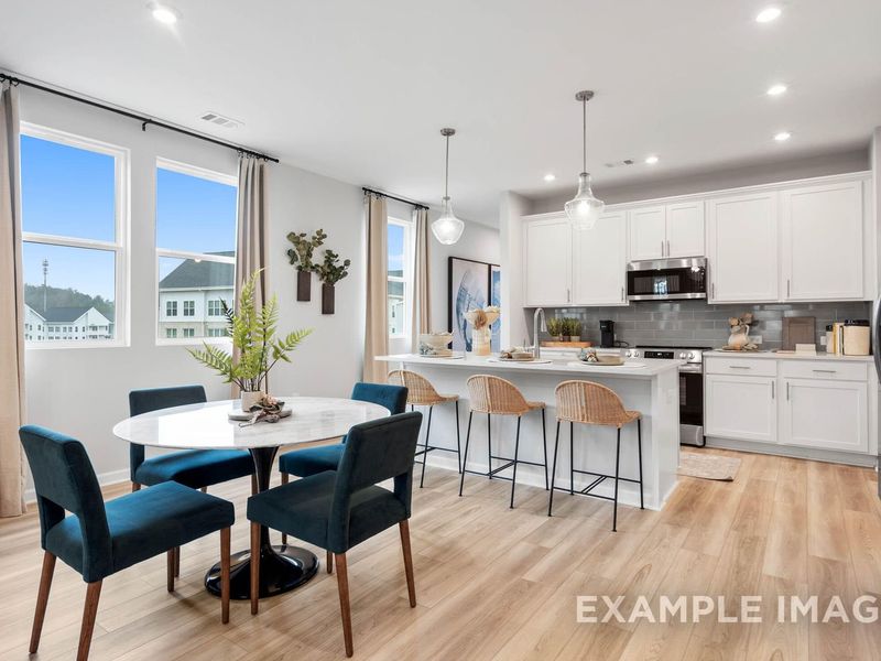 Furnished interior view inside a new home in Townes at North Main, Lillington (Image 14).