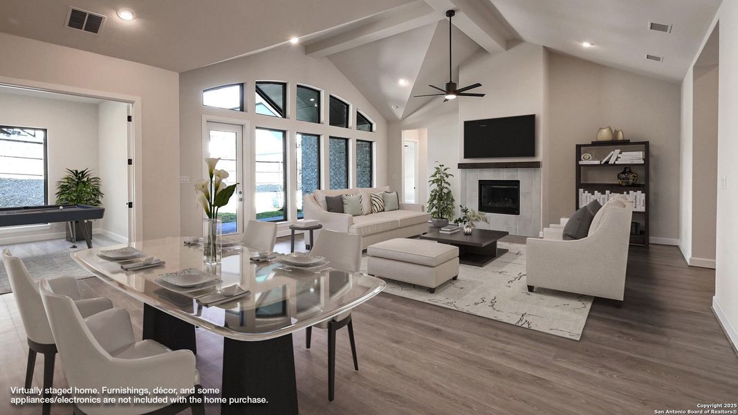 Furnished interior view inside a new home in Kinder Ranch 70', San Antonio (Image 7). Furnished interior view inside a new home in Kinder Ranch 70', San Antonio (Image 7).