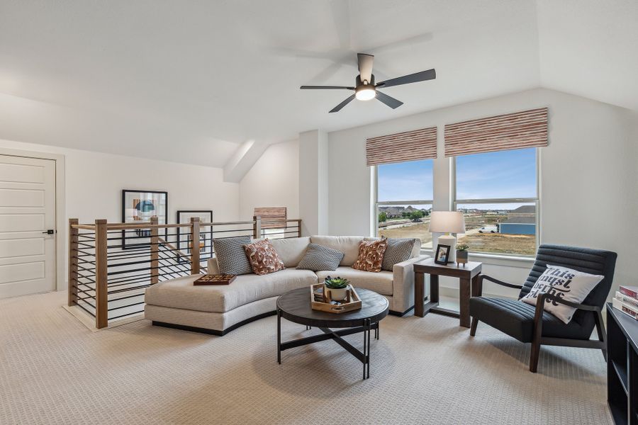 Furnished interior view inside a new home in The Retreat at Harvest, Argyle (Image 5).