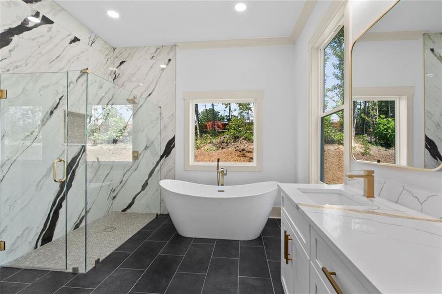 Furnished interior view inside a new home in , Powder Springs (Image 13). Furnished interior view inside a new home in , Powder Springs (Image 13).