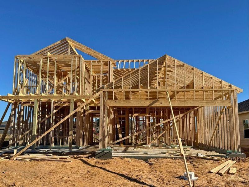In-progress construction of a new home in Caney Mills, Conroe, TX (Image 9).