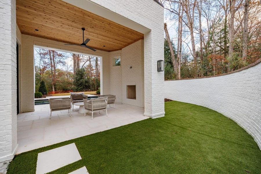 Exterior details and patio area of a home in , Atlanta (Image 36). Exterior details and patio area of a home in , Atlanta (Image 36).