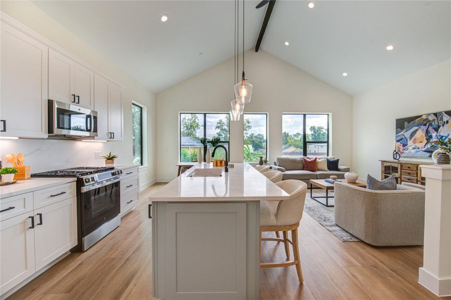 Furnished interior view inside a new home in , Houston (Image 24). Furnished interior view inside a new home in , Houston (Image 24).