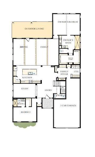 Floorplan – The success of a floorplan is the way you can move through it…You’ll be amazed at how well this home lives…We call it traffic patterns.