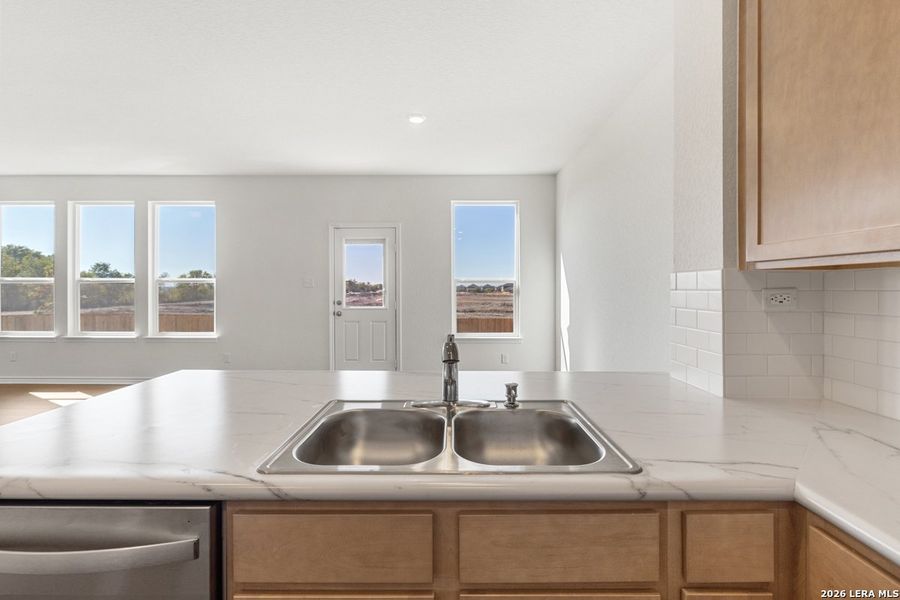 Close-up of interior finishes inside a home in Knox Ridge, Converse (Image 12).